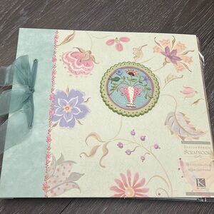 K & Company Two-Pocket Chelsea Ribbon Photo Album Scrapbook